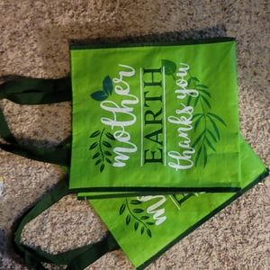 2 reusable eco friendly bags. Selling both together